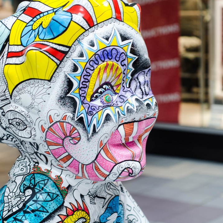 This Scot Spirit Oor Wullie by Vanessa Gibson is displayed in the St John's Shopping centre in Perth.