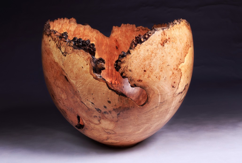 This wooden bowl by Angus Clyne is going to be exhibited as part of Perthshire Open Studios 2016.