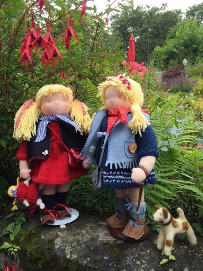 Elly Peacock always made dolls for the children in her classroom. Now she makes the dolls from Scottish sheep wool.