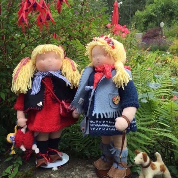 Elly Peacock always made dolls for the children in her classroom. Now she makes the dolls from Scottish sheep wool.