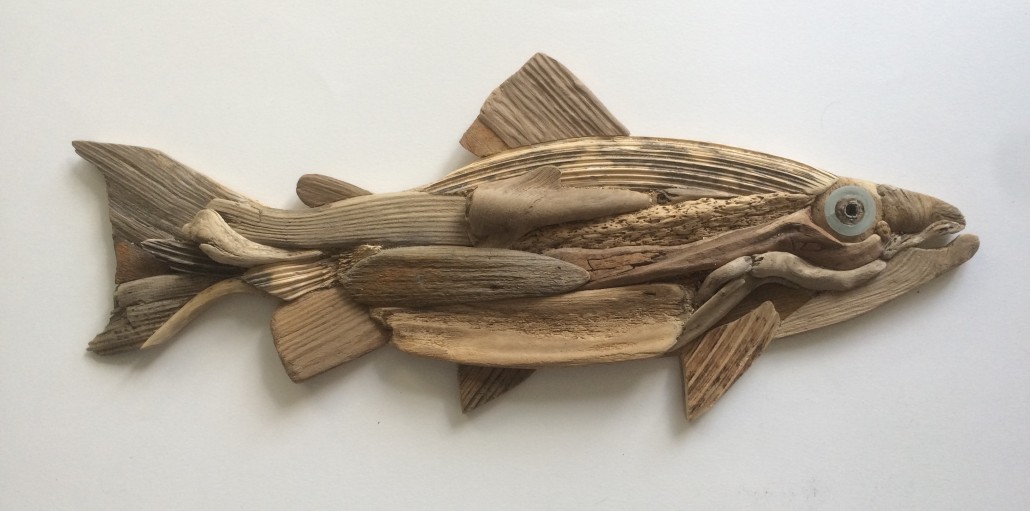 'Just Drifting' uses driftwood found at Perthshire beachs to make lots of beautiful pieces of art.