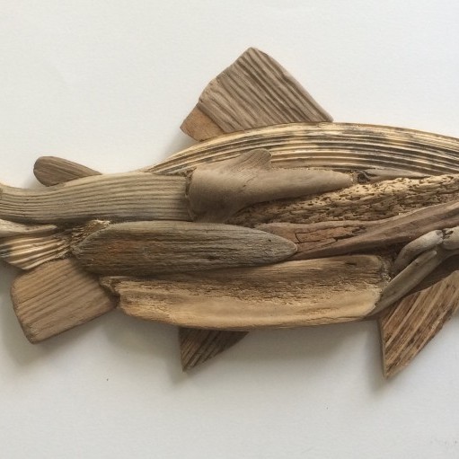 'Just Drifting' uses driftwood found at Perthshire beachs to make lots of beautiful pieces of art.