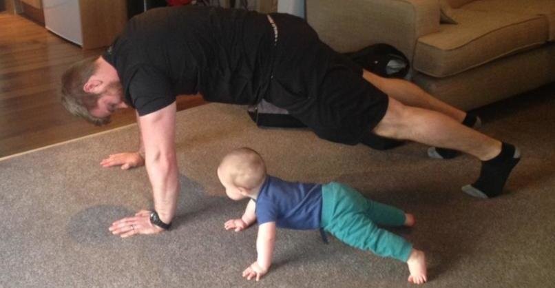 Stephen Clarke baby plank