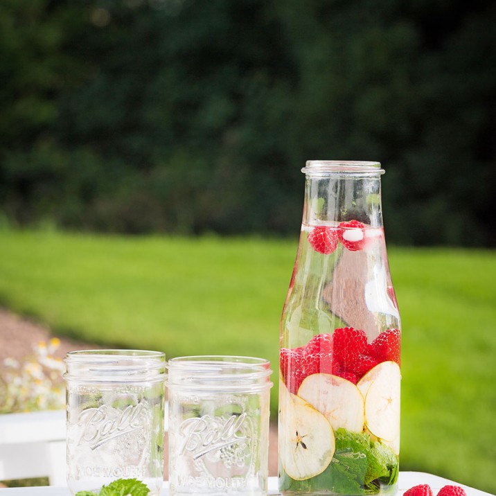 SUMMER DETOX WATER - water on table with glasses