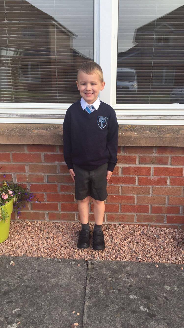 Katherine sent this picture of Keir looking very smart and excited to start Primary 1 at Our Lady's School in Perth.