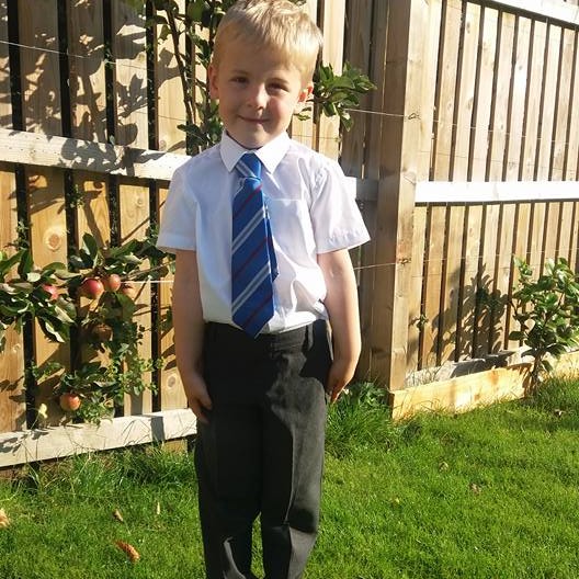 Allie sent this picture of her wee boy looking all smart and ready for his first day at school!