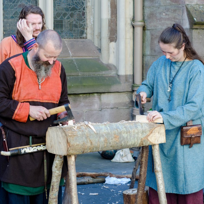 There were lots of medieval demonstrations in the city centre as part of the Treaty of Perth celebrations we went back in time and had a historical day of fun!