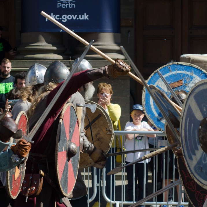 let the battle commence! The live battle re-enactments in Perth city centre were definitely a crowd pleaser.