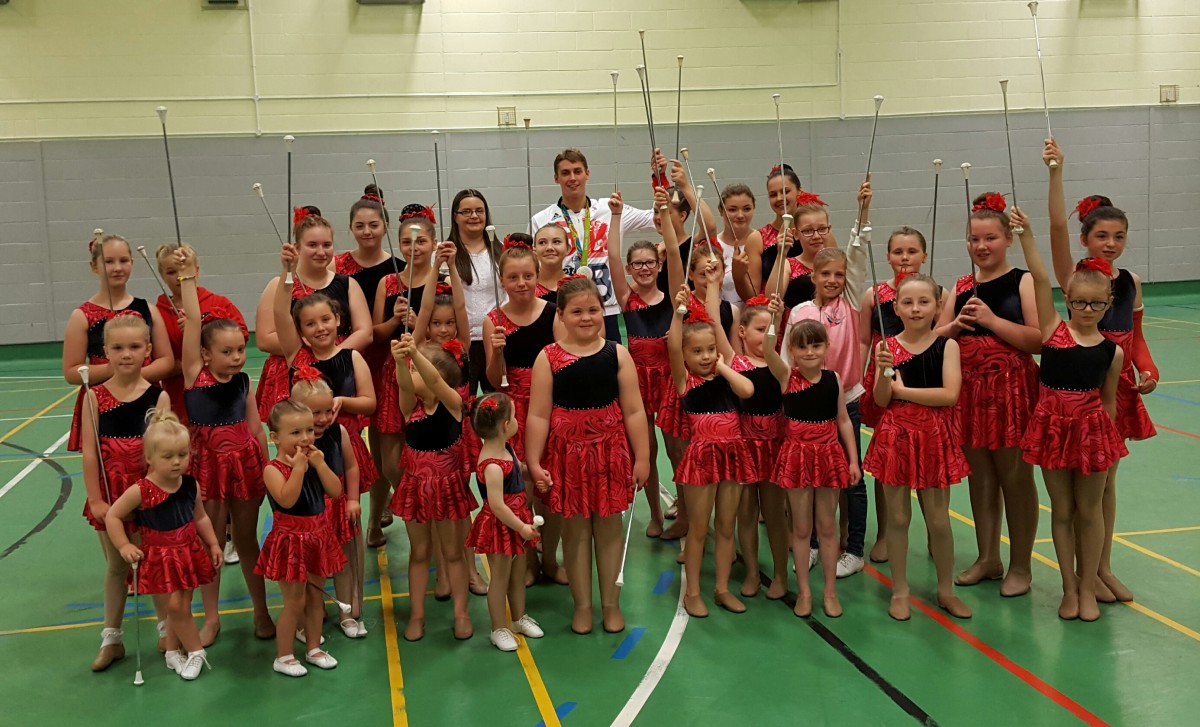 WEEKEND OF SPORT - Stephen with the Letham Majorettes