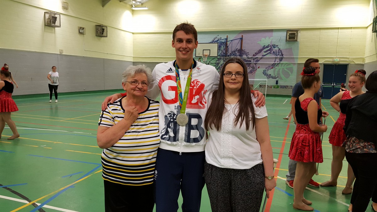 Olympic fever hit Perth UK when Stephen Milne visited with his Silver Olympic Medal from the RIO 2016 Olympics.