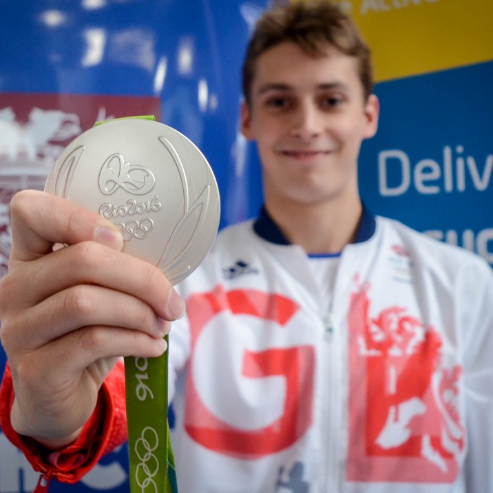 Stephen proudly showing off his shiny Silver medal! Well done Stephen! We can't believe that a boy from our lovely little city here in Perth, Scotland is an Olympic medalist!