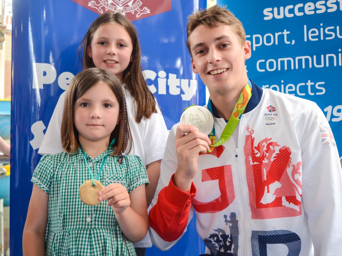 Some of the kids were so proud to show off their medals too!