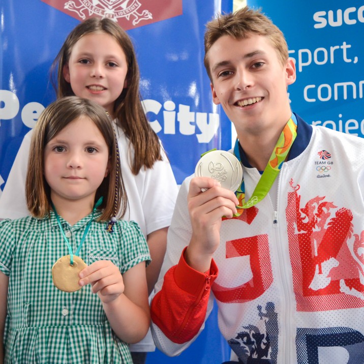 Some of the kids were so proud to show off their medals too!