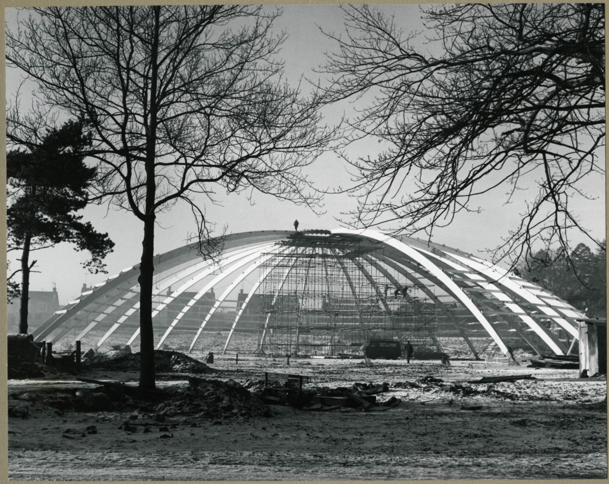 Bells Sports Centre being built in 1966.