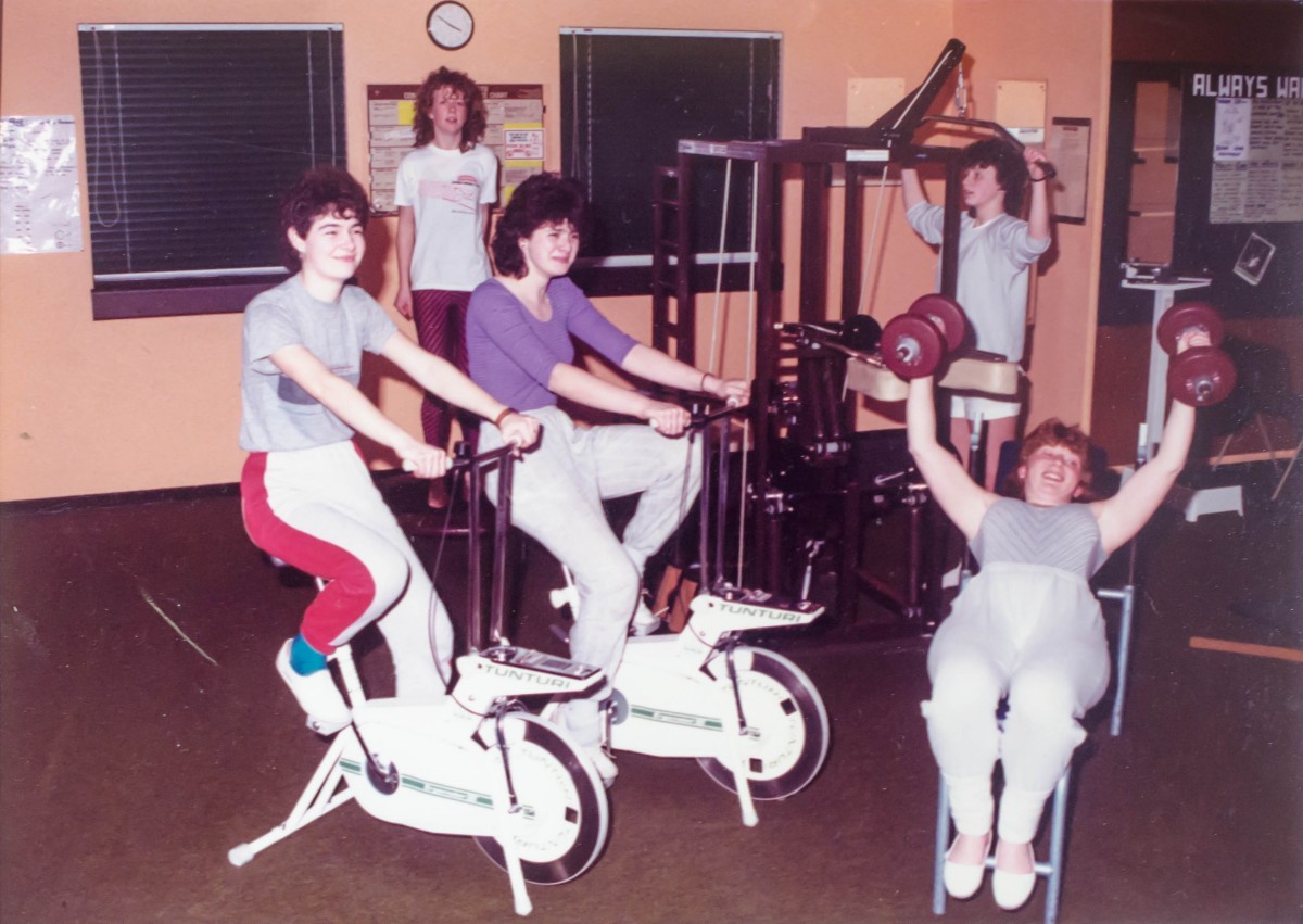 Let's get Physical! Physical!  Some 80's gym action at the Blairgowrie Recreation Centre.