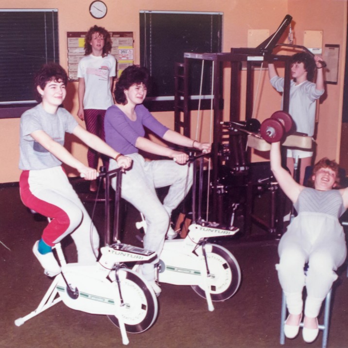 Let's get Physical! Physical!  Some 80's gym action at the Blairgowrie Recreation Centre.