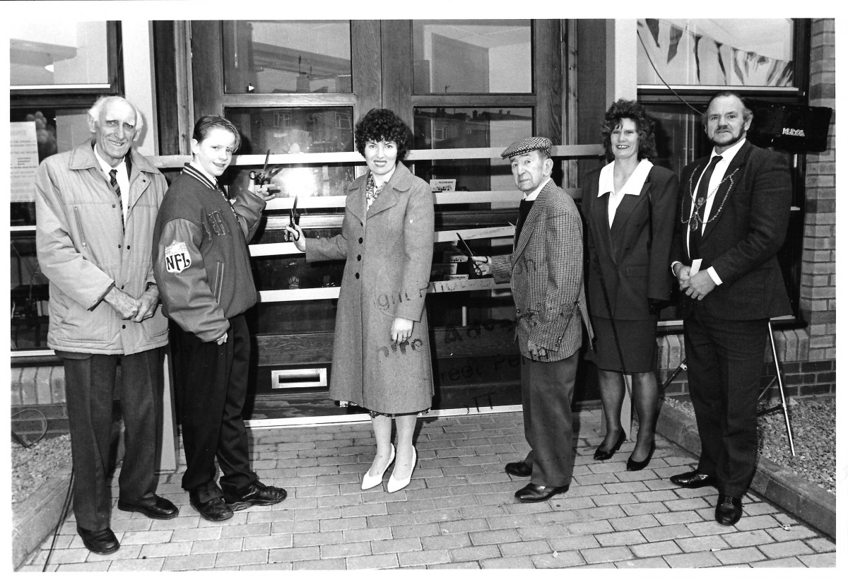 The Letham Centre opened in 1992 and this picture shows them cutting the opening ribbon!