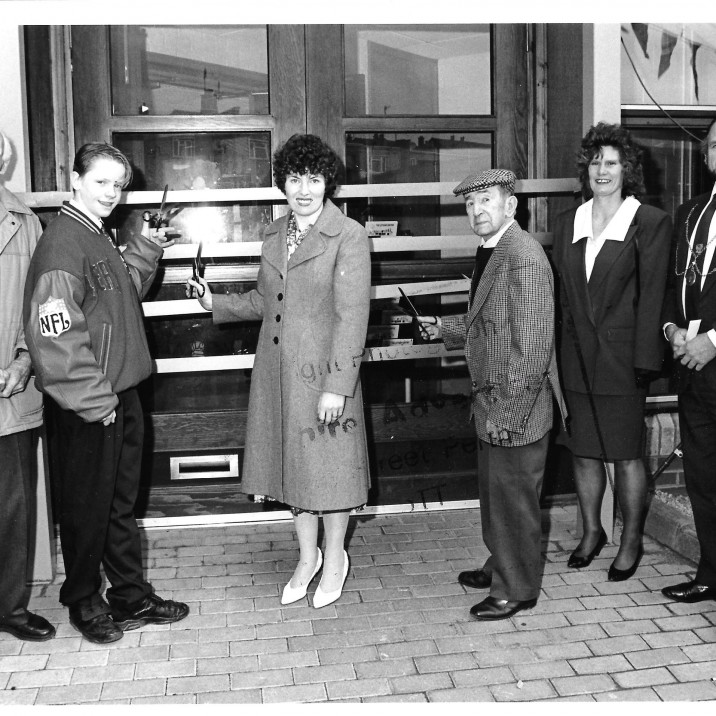 The Letham Centre opened in 1992 and this picture shows them cutting the opening ribbon!