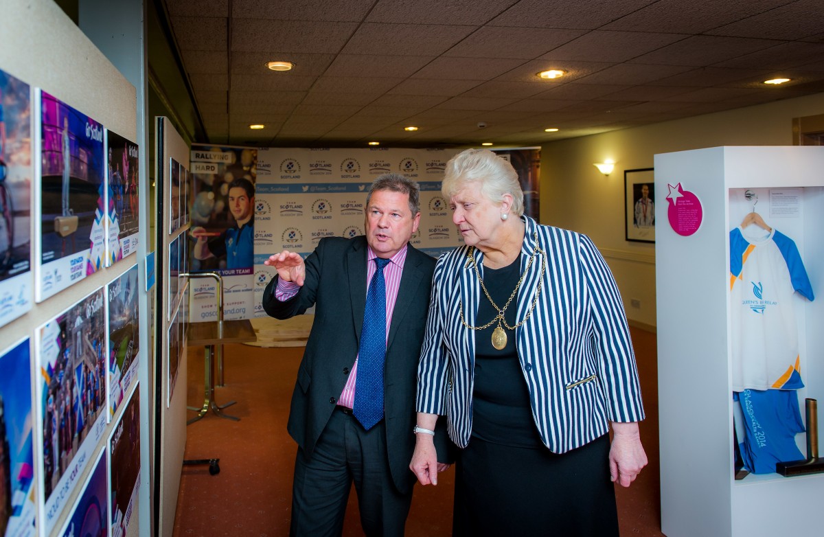 Liz Grant the current Provost of Perth and Kinross was delighted to to see Live Active Leisure's vision and values throughout the years with the Chief Executive of LAL Jim Moyes.