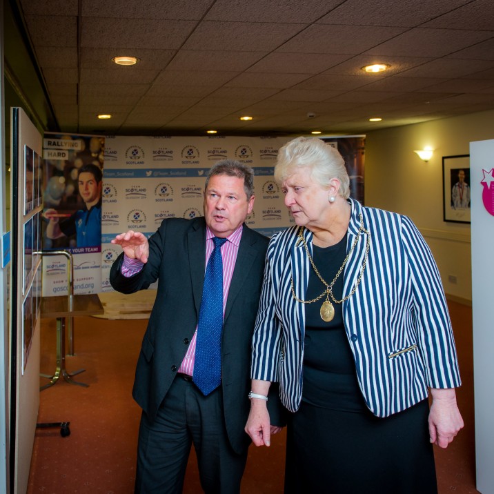 Liz Grant the current Provost of Perth and Kinross was delighted to to see Live Active Leisure's vision and values throughout the years with the Chief Executive of LAL Jim Moyes.