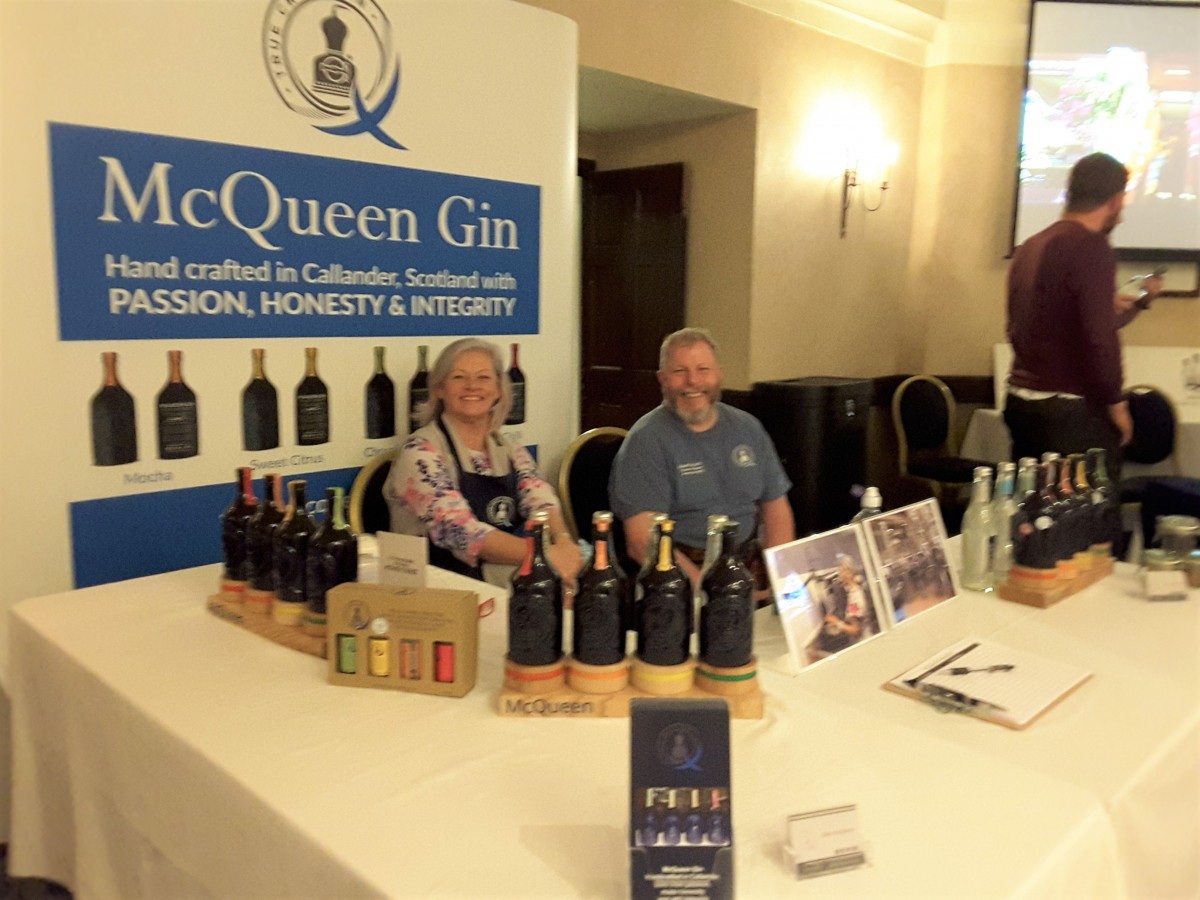 The stall holders at the tasty McQueen Gin were super cheery and happy to give you a wee taste and tell you more about their Gin.