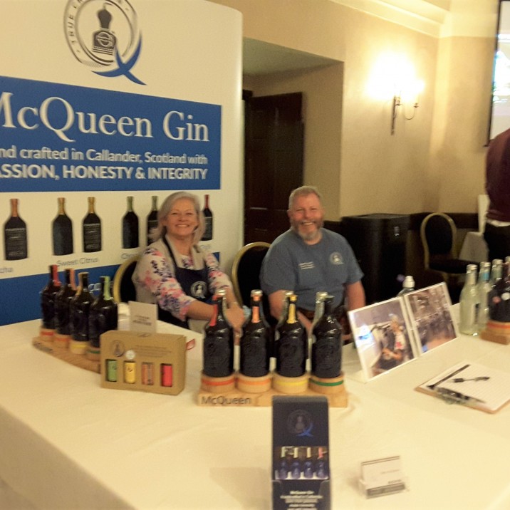 The stall holders at the tasty McQueen Gin were super cheery and happy to give you a wee taste and tell you more about their Gin.