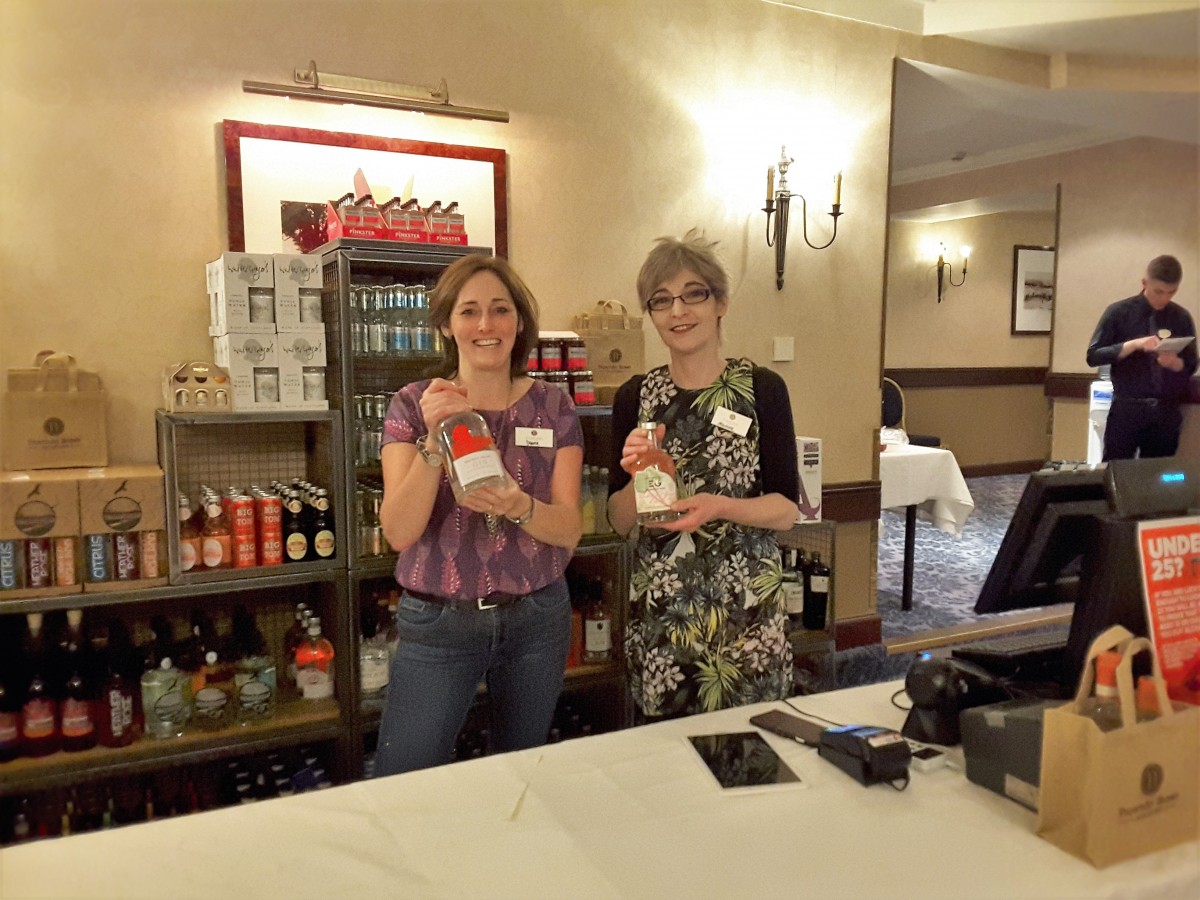Diane and Martine from Provender Brown Deli in Perth were behind the Provender Brown stall offering you the chance to buy a selection of Gins and juice!