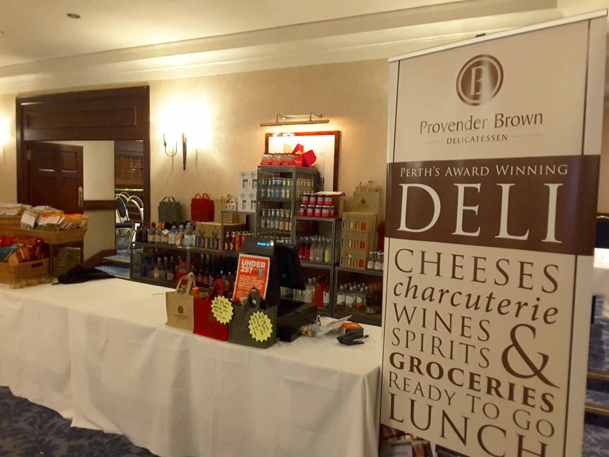 Provender Brown had a stall with a selection of foodie delights at the Wee G & T Gin Festival at the Salutation Hotel, Perth.