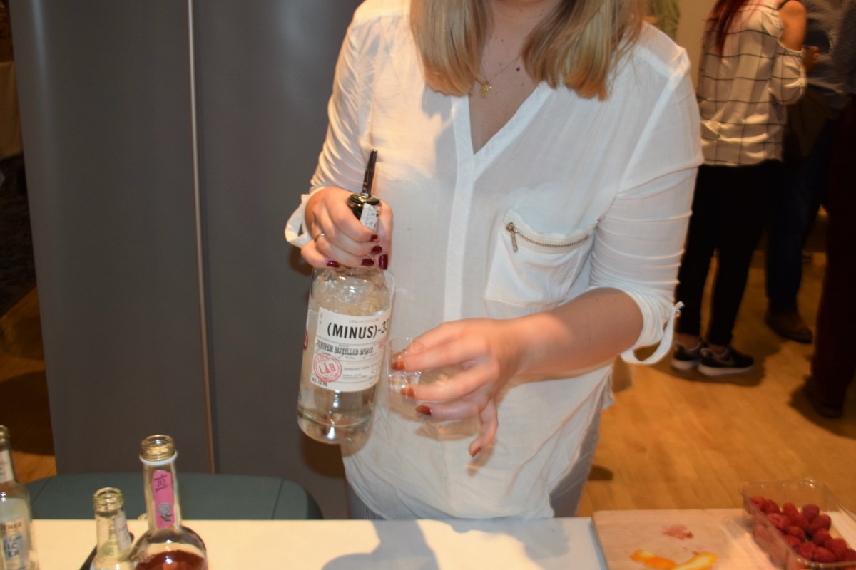 The Minus 33 Gin was under the usual alcohol percentage for a Gin hence the name.  It was however a full bodied Gin and super tasty!