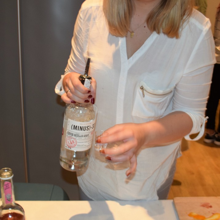 The Minus 33 Gin was under the usual alcohol percentage for a Gin hence the name.  It was however a full bodied Gin and super tasty!