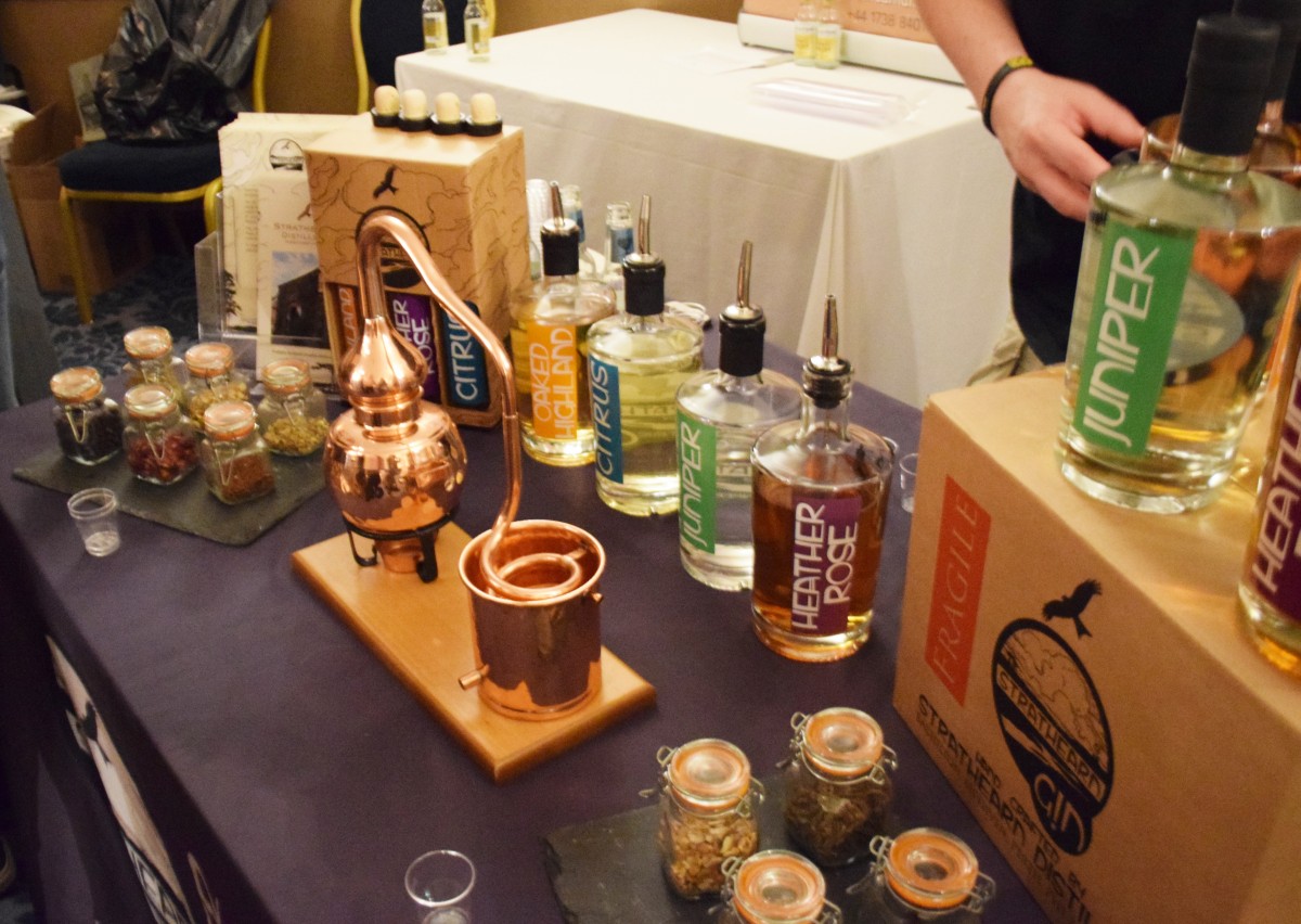 Our Local Gin Makers at Strathearn Gin had a selection of 4 tasty gins on offer.