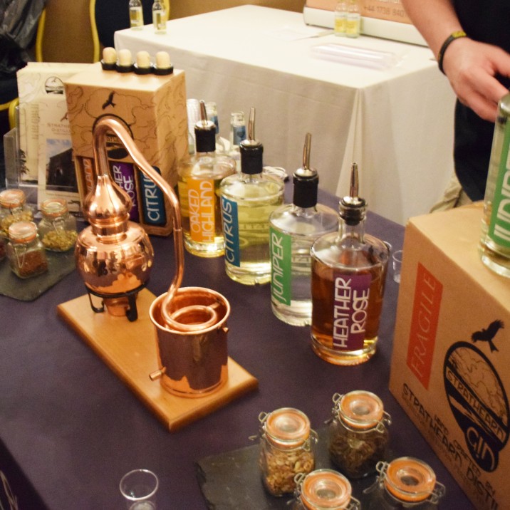 Our Local Gin Makers at Strathearn Gin had a selection of 4 tasty gins on offer.
