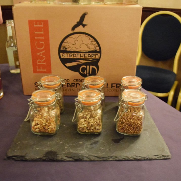 There was a range of different flavours and spices in all the different Gins on offer from Starthearn distillery in methven.