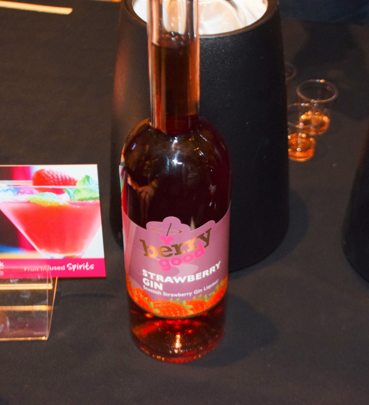 This berry good strawberry gin was fresh, fruity and sweet.  You could also get raspberry flavour too!