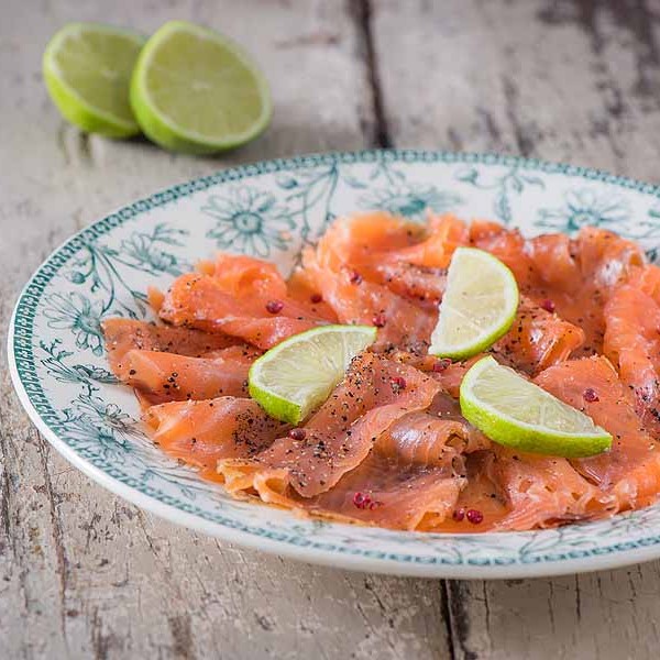 Spiced Gin Cured Salmon