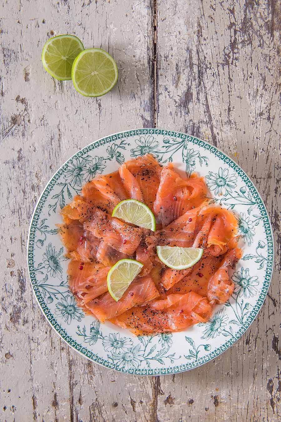 Spiced Gin Cured Salmon