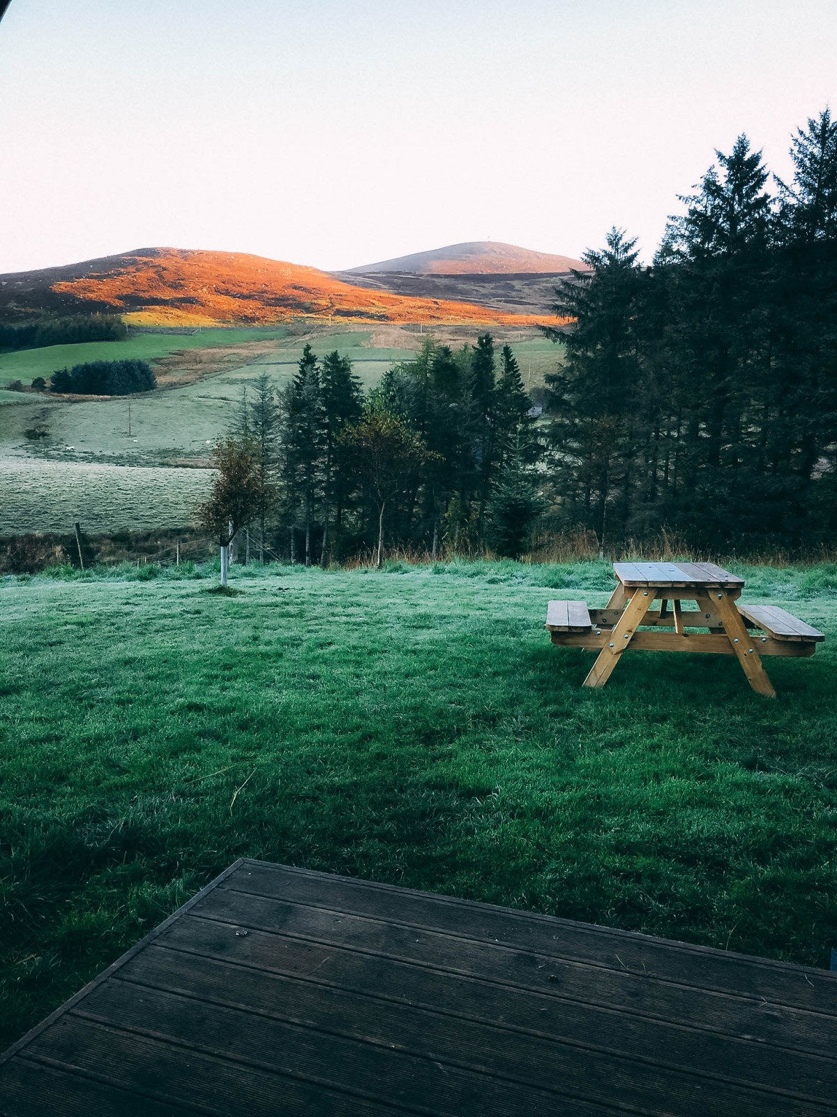 Kristy Ashton went glamping with Jamie Howden to Eco Camp Glenshee in Perthshire