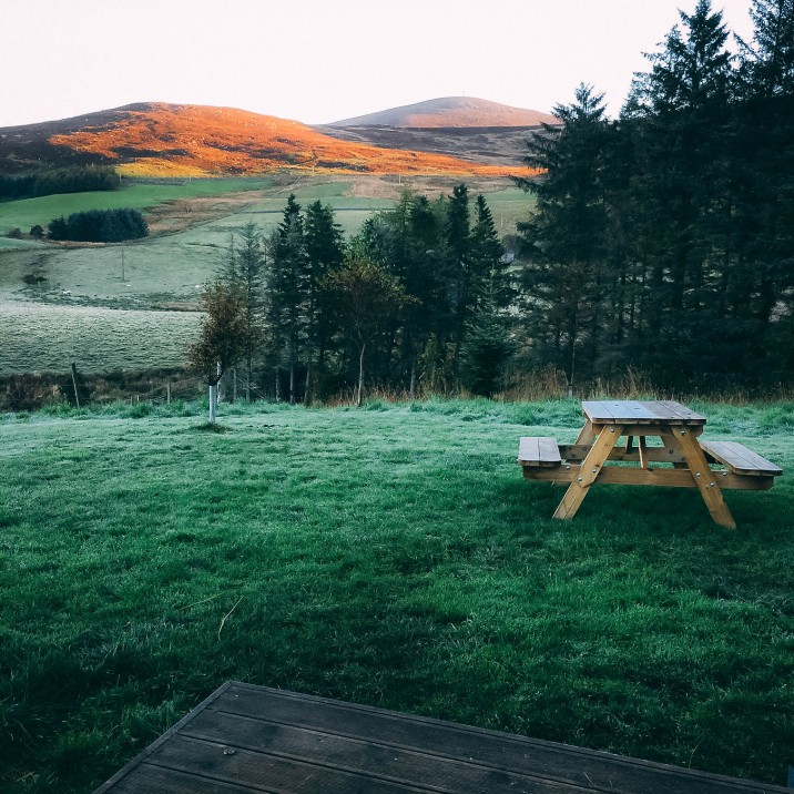Kristy Ashton went glamping with Jamie Howden to Eco Camp Glenshee in Perthshire