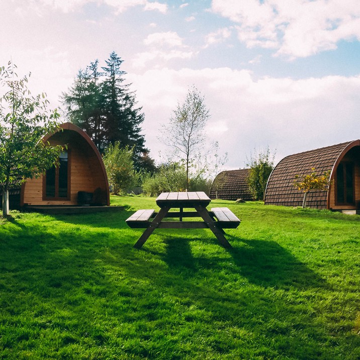 Kristy Ashton went glamping with Jamie Howden to Eco Camp Glenshee in Perthshire