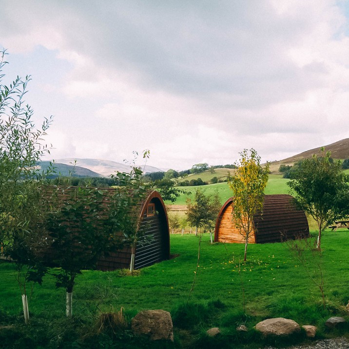Kristy Ashton went glamping with Jamie Howden to Eco Camp Glenshee in Perthshire