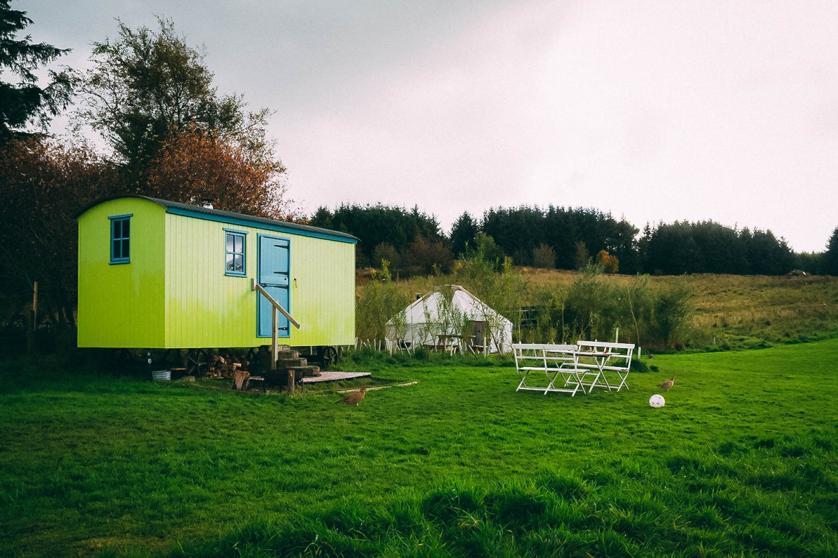 Kristy Ashton went glamping with Jamie Howden to Eco Camp Glenshee in Perthshire.