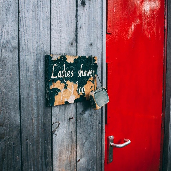 The shower facilities at Eco Camp Glenshee were beautiful and very clean.