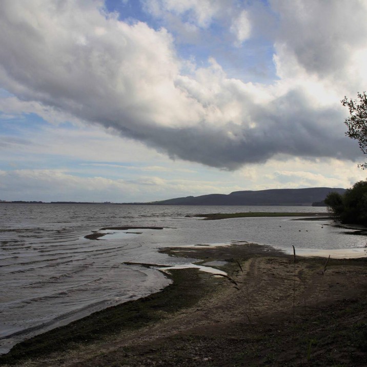 The clouds look surreal swooping down and look as though you could go on your tip toes and touch them!