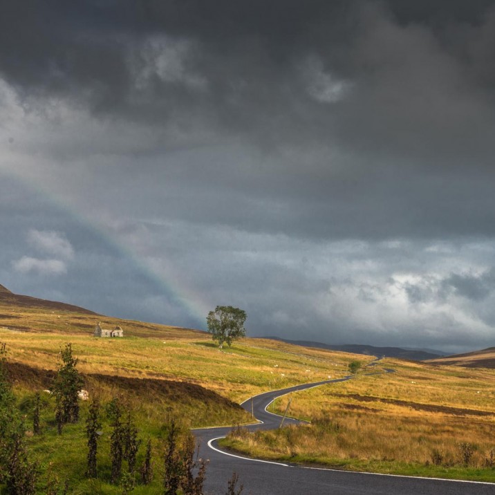 The road from Kirkmichael to Pitlochry is famous for it's stunning panoramic views.
