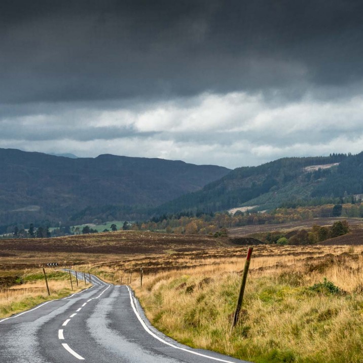 There are many perfect viewpoints and stopping places on the road from Kirkmichael to Pitlochry