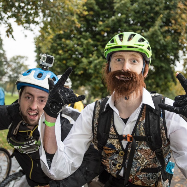 The Fair City Enduro off road race in Perth, Perthshire takes place every year around Halloween. Participants are encouraged to come in fancy dress.