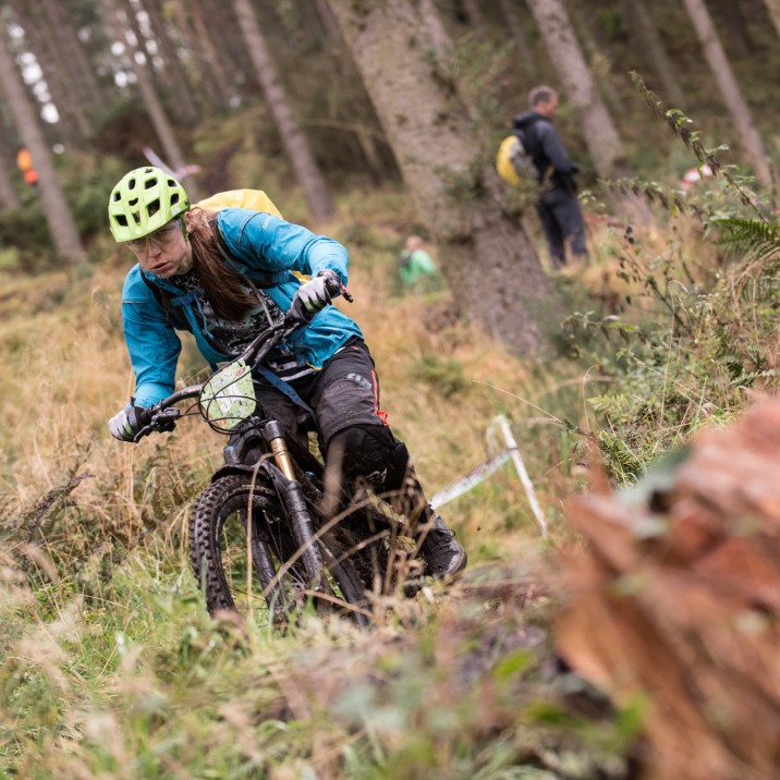 Bike park jumps and roll-able beams feature in the Fair City Enduro mountain bike race in Perth, Perthshire.