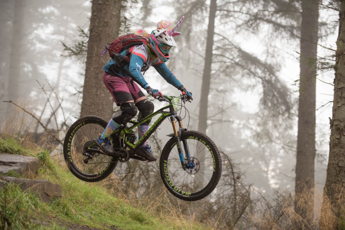 The Fair City Enduro off road mountain bike race in Perth, Perthshire takes place every year and has red, orange and black trail sections.
