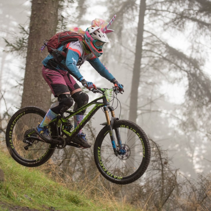 The Fair City Enduro off road mountain bike race in Perth, Perthshire takes place every year and has red, orange and black trail sections.