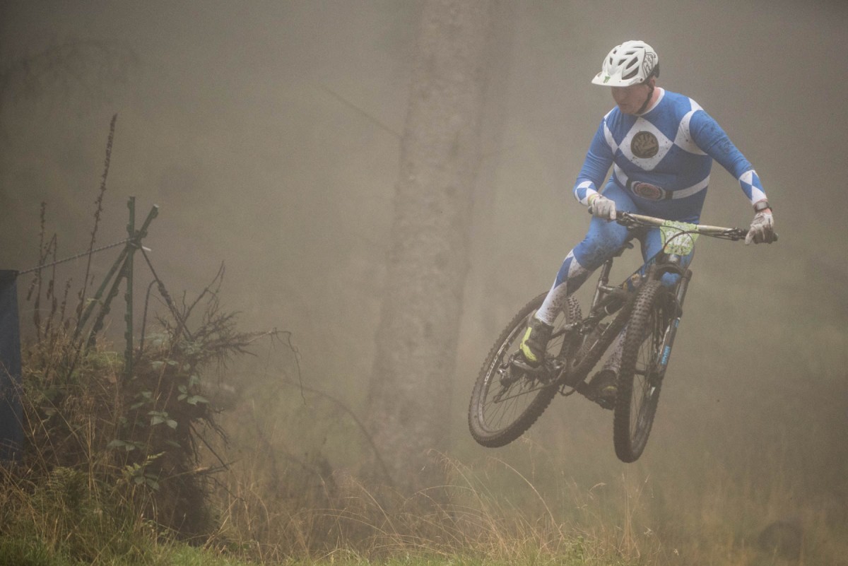 The Fair City Enduro off road race in Perth, Perthshire takes place every year around Halloween. Participants are encouraged to come in fancy dress.